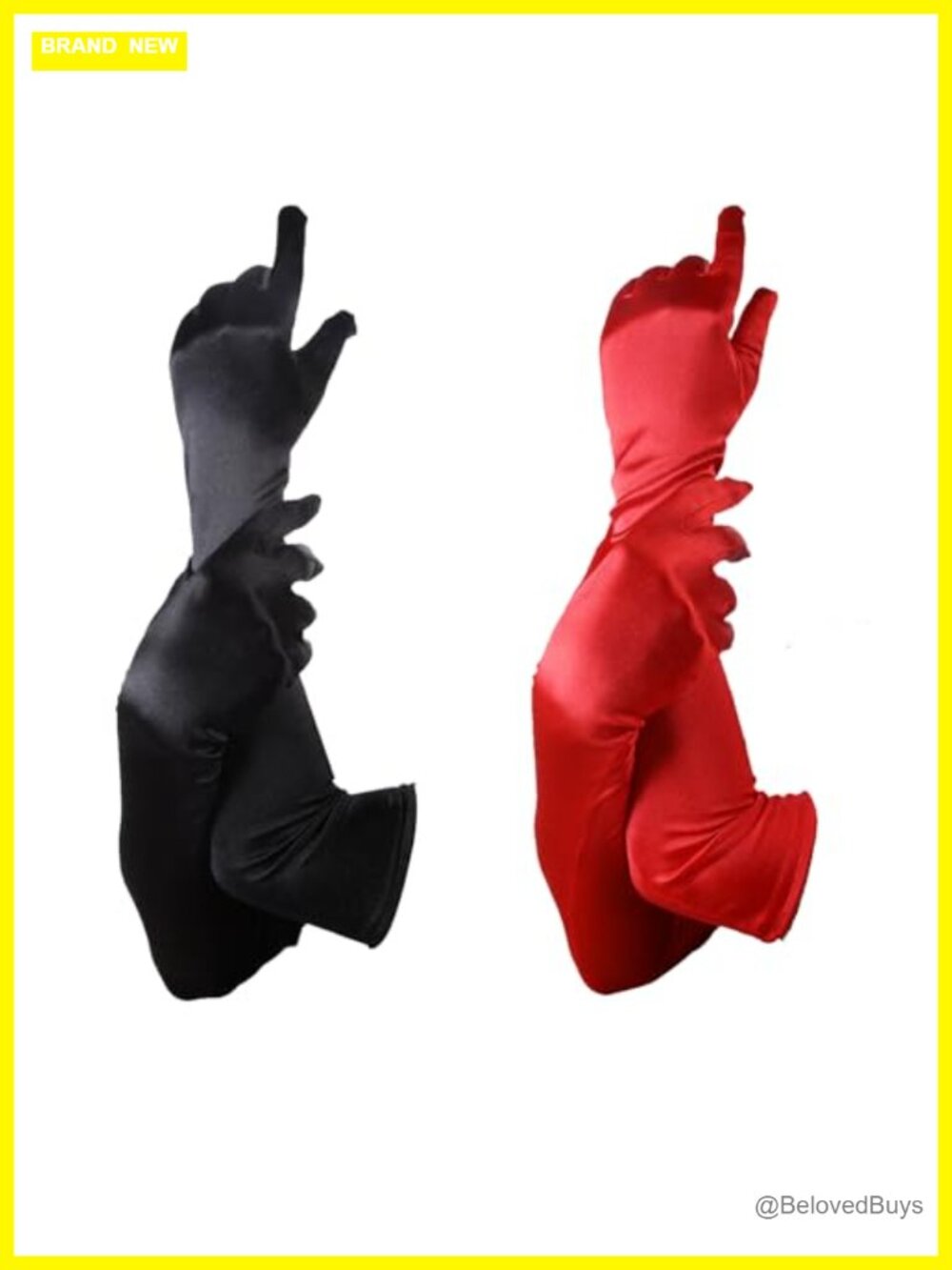 Long Satin Opera Gloves Flapper 1920s Elbow Party Evening Wedding